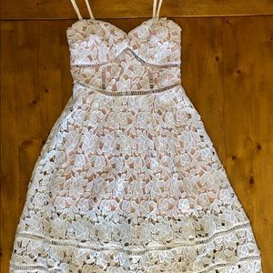Lulus’s White Lace Dress Size XS